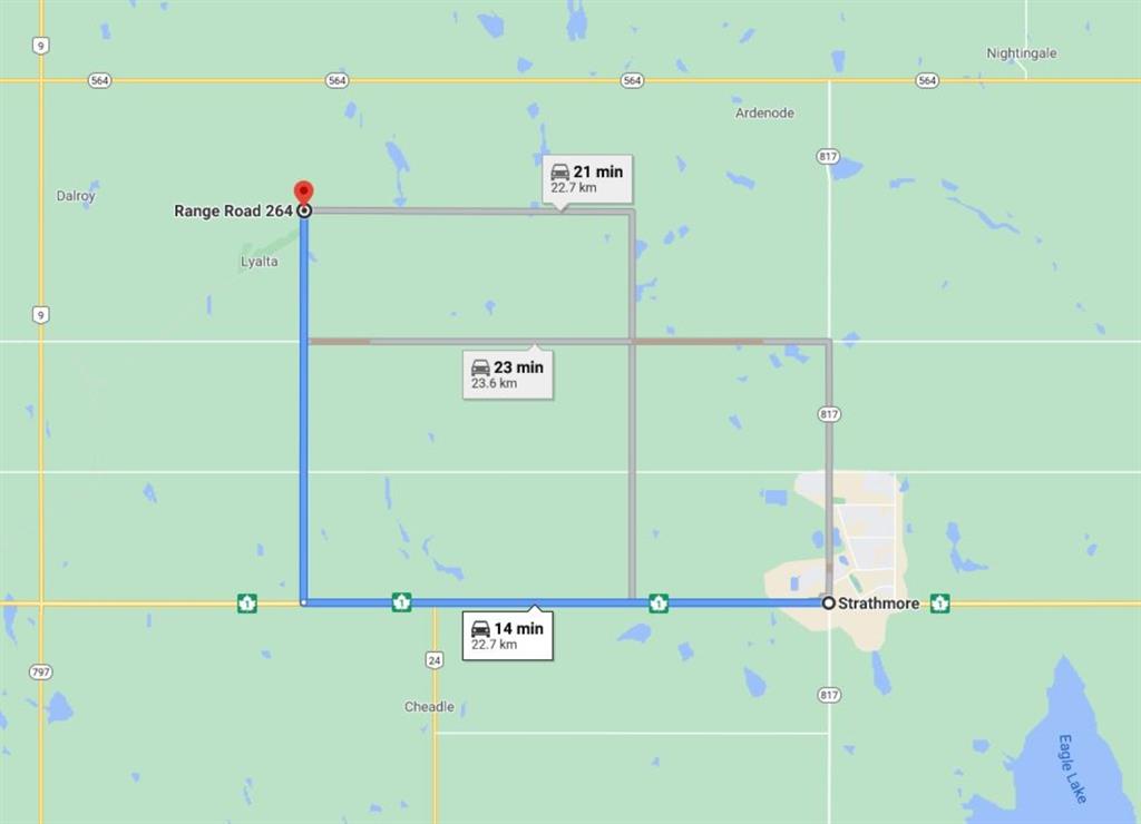 Picture of W4R26T25S16QNW Range Road 264 Range , Rural Wheatland County Real Estate Listing